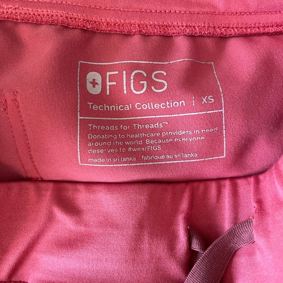 SOLD FIGS Zamora Jogger Scrub Pants Pink size Women's XS - Picture 7 of 10